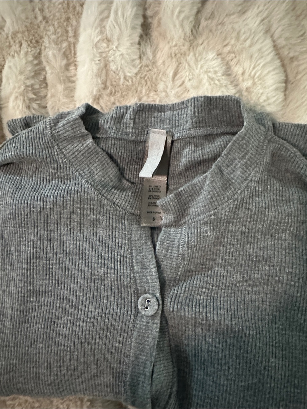 SKIMS Women's Gray Button Henley Romper SIZE SMALL - Picture 7 of 7
